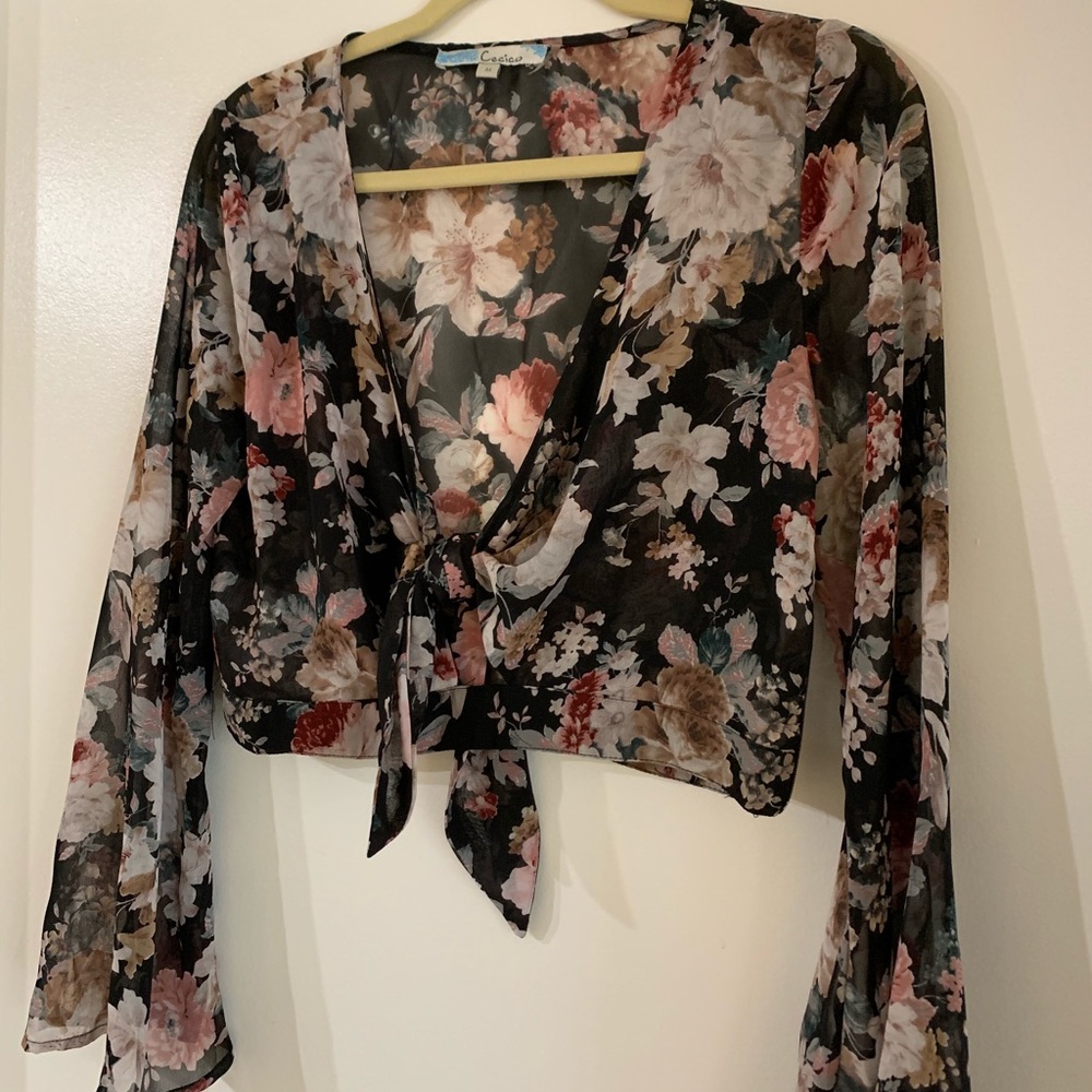 Floral crop top